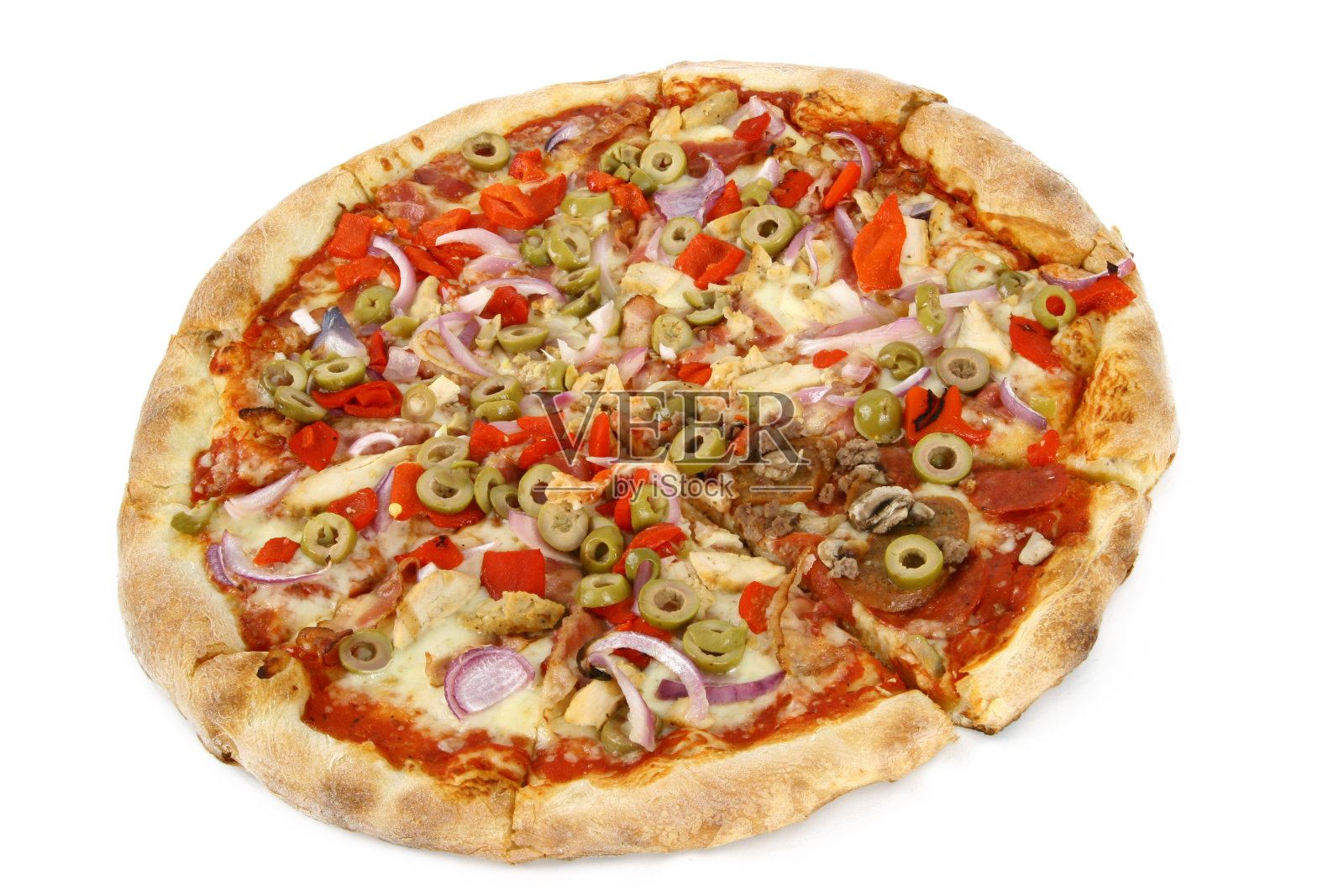 内部披萨侧视图照片摄影图片