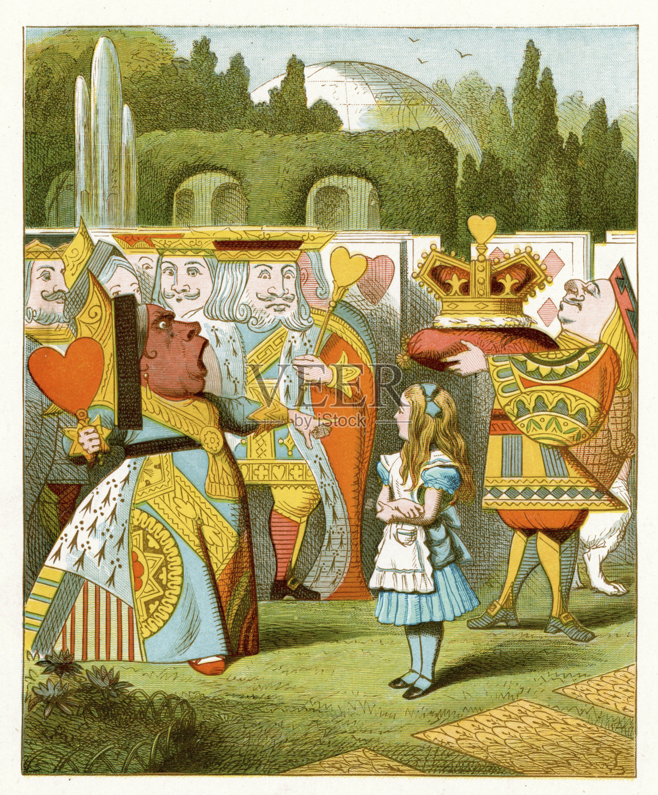 《爱丽丝梦游仙境》插画图片素材