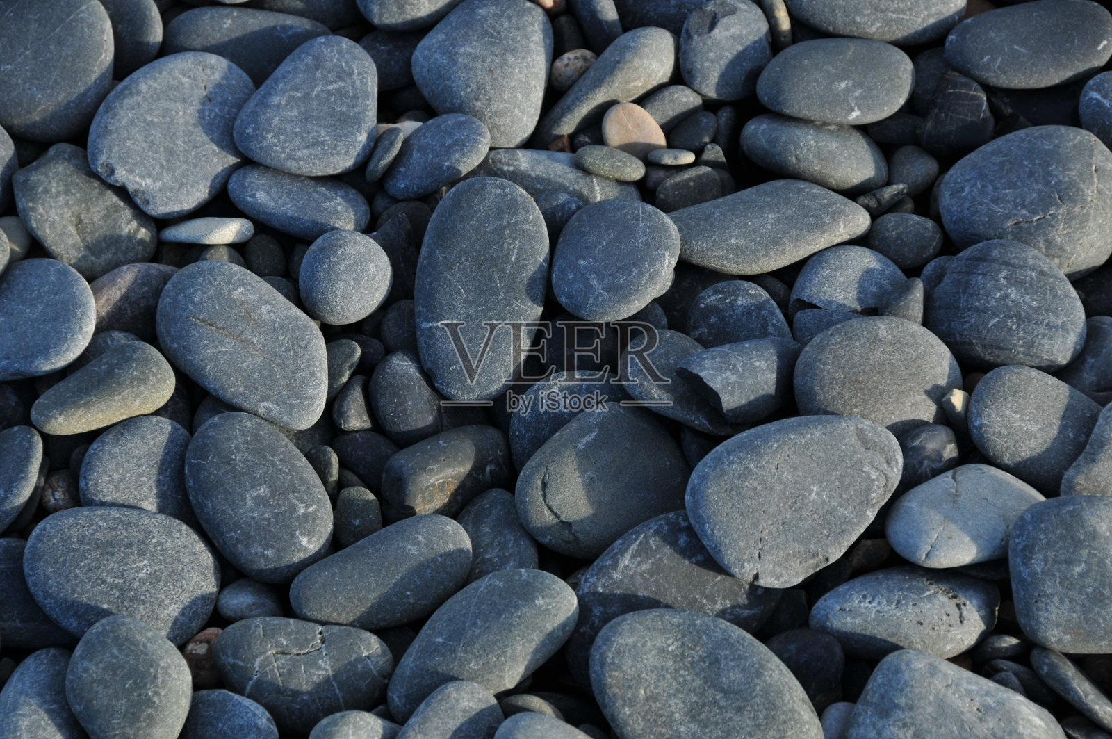 灰色鹅卵石，泽西岛照片摄影图片