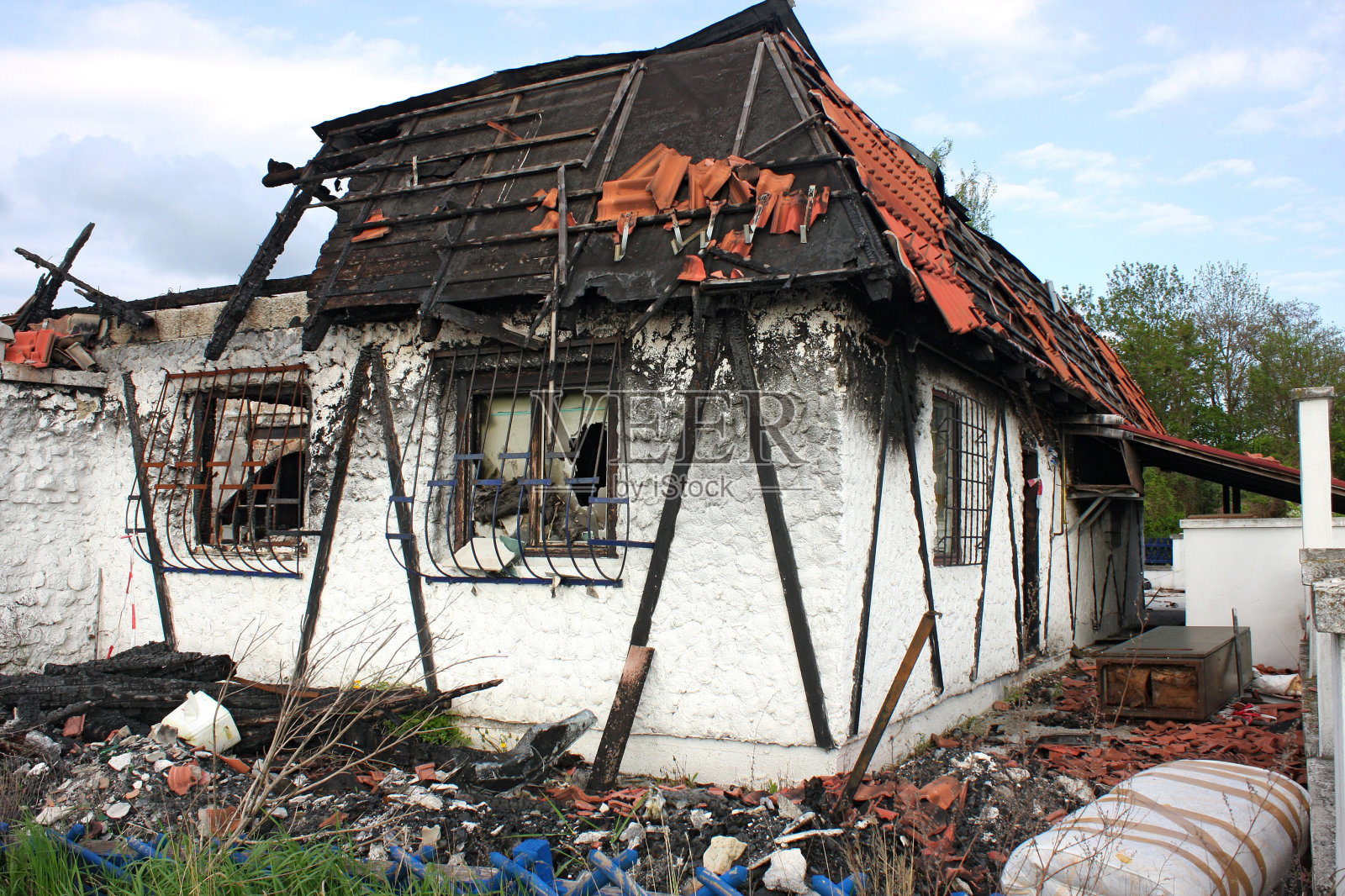 烧毁了照片摄影图片