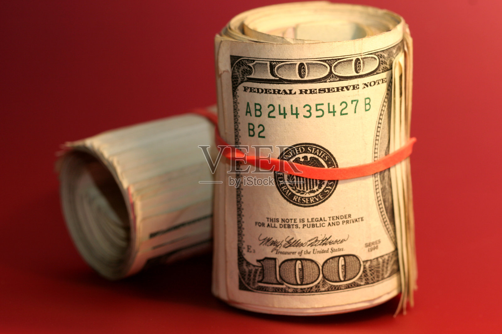 卷钱照片摄影图片