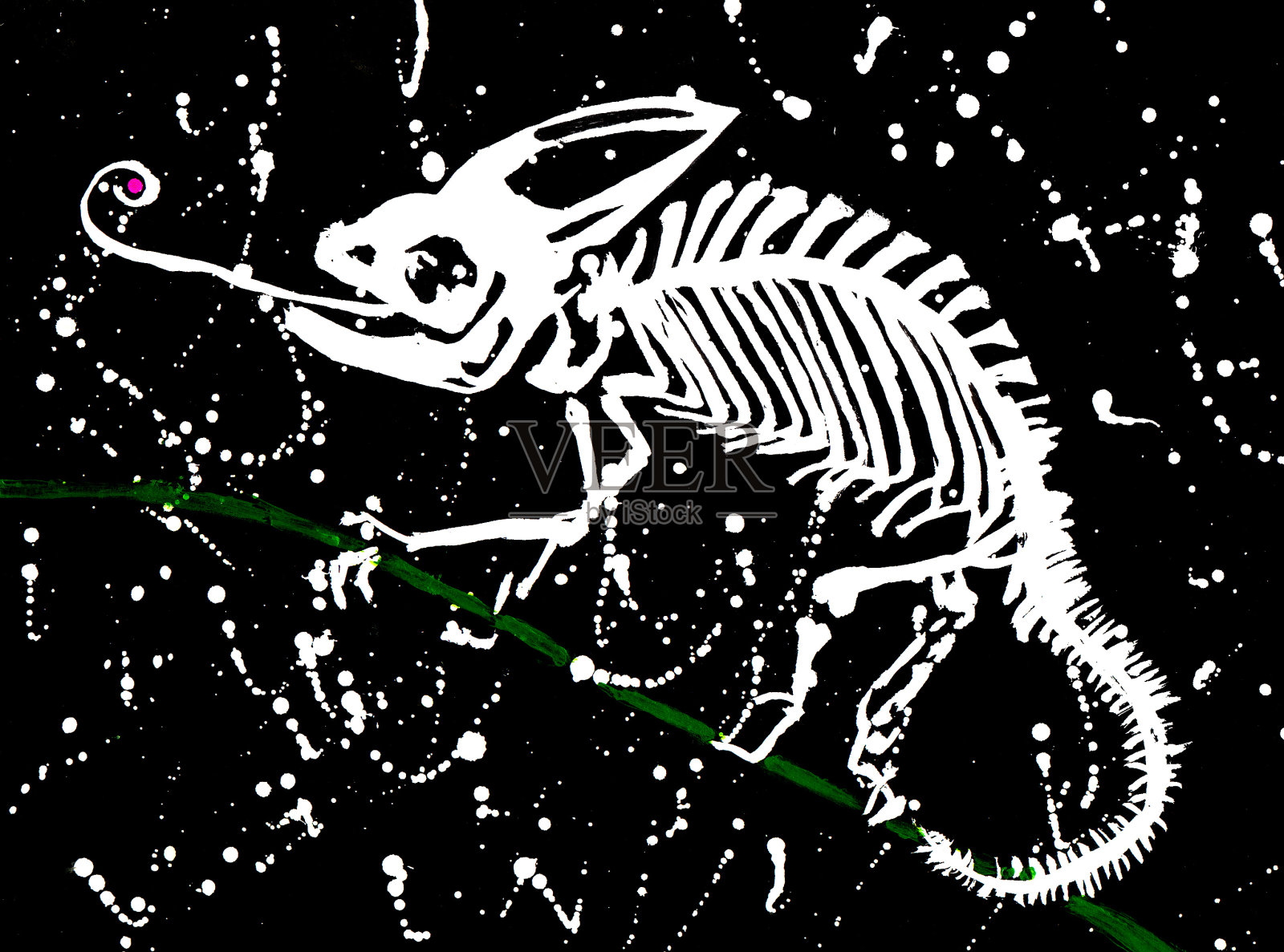 肮脏的变色龙斯奎顿插画图片素材