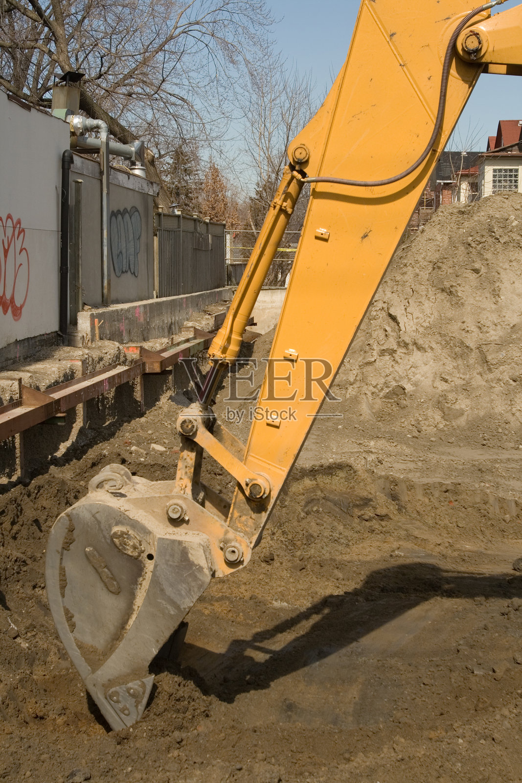 施工挖照片摄影图片