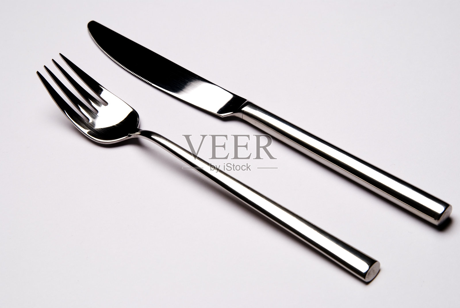 镀银的刀叉照片摄影图片