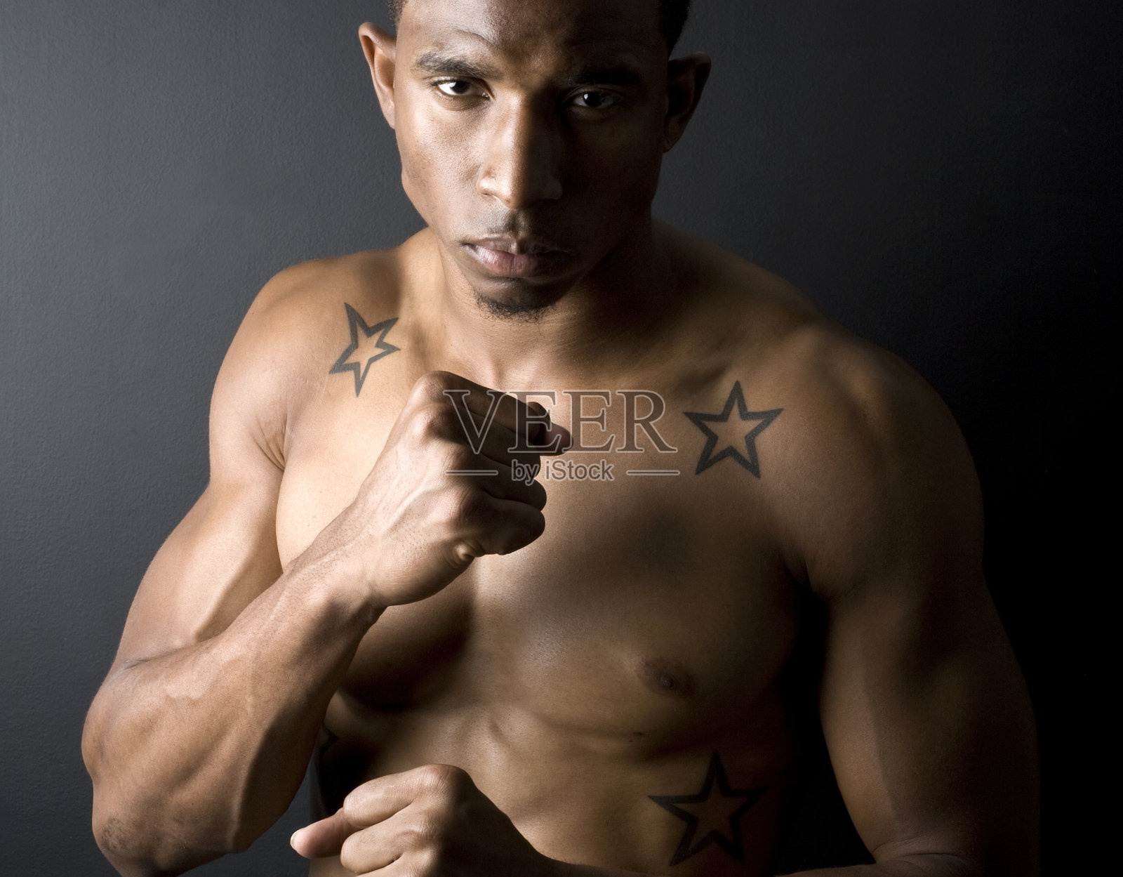 非裔美国男性拳击手或职业拳击手照片摄影图片