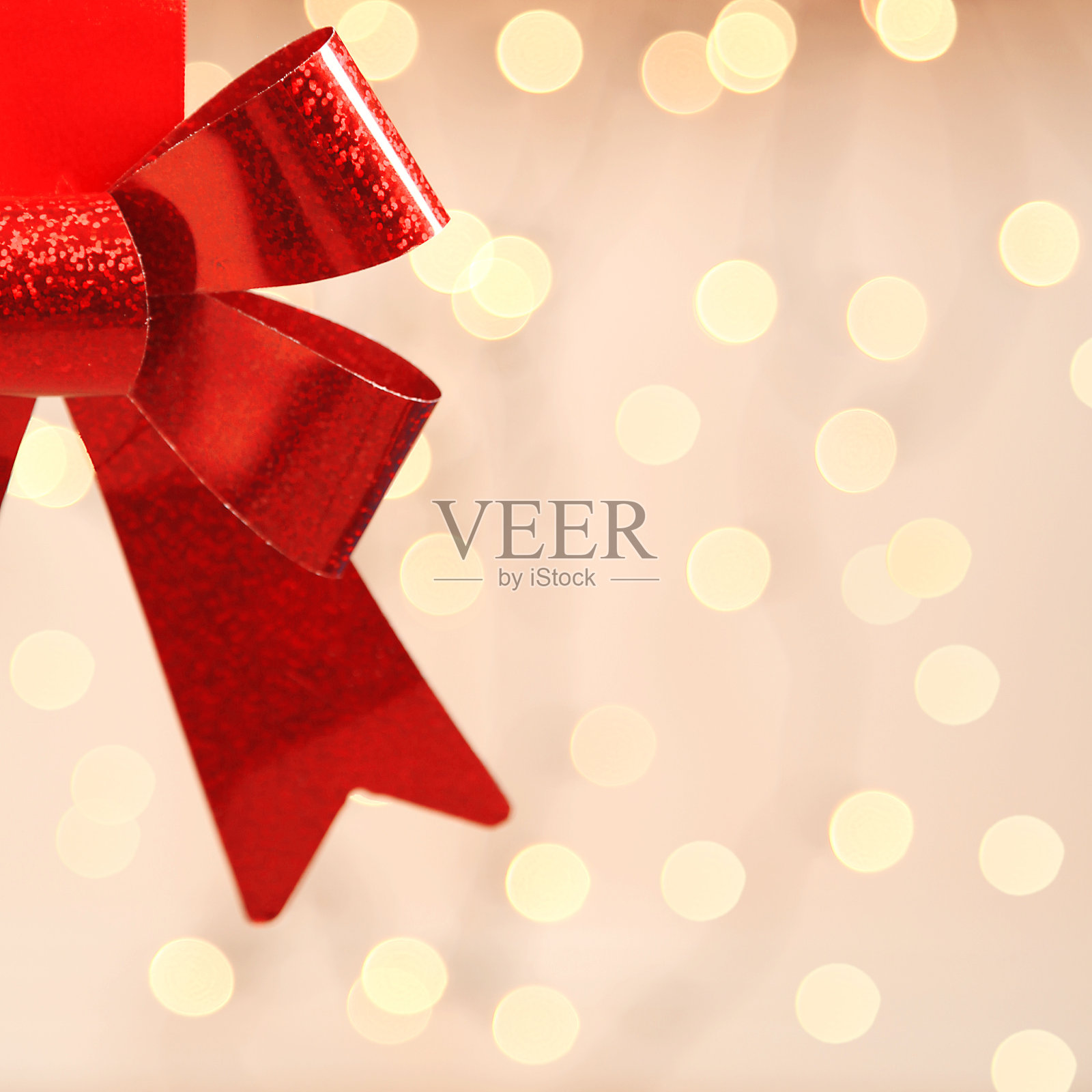 红色礼品蝴蝶结照片摄影图片