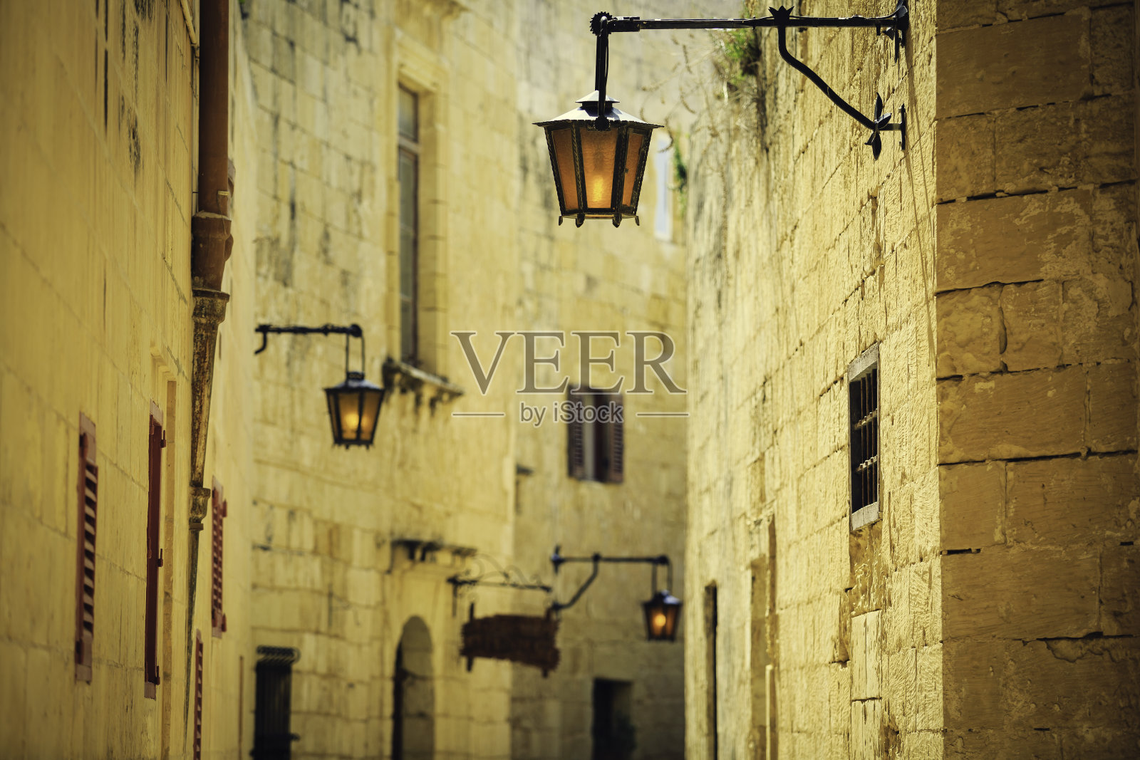 马耳他浪漫的小路照片摄影图片