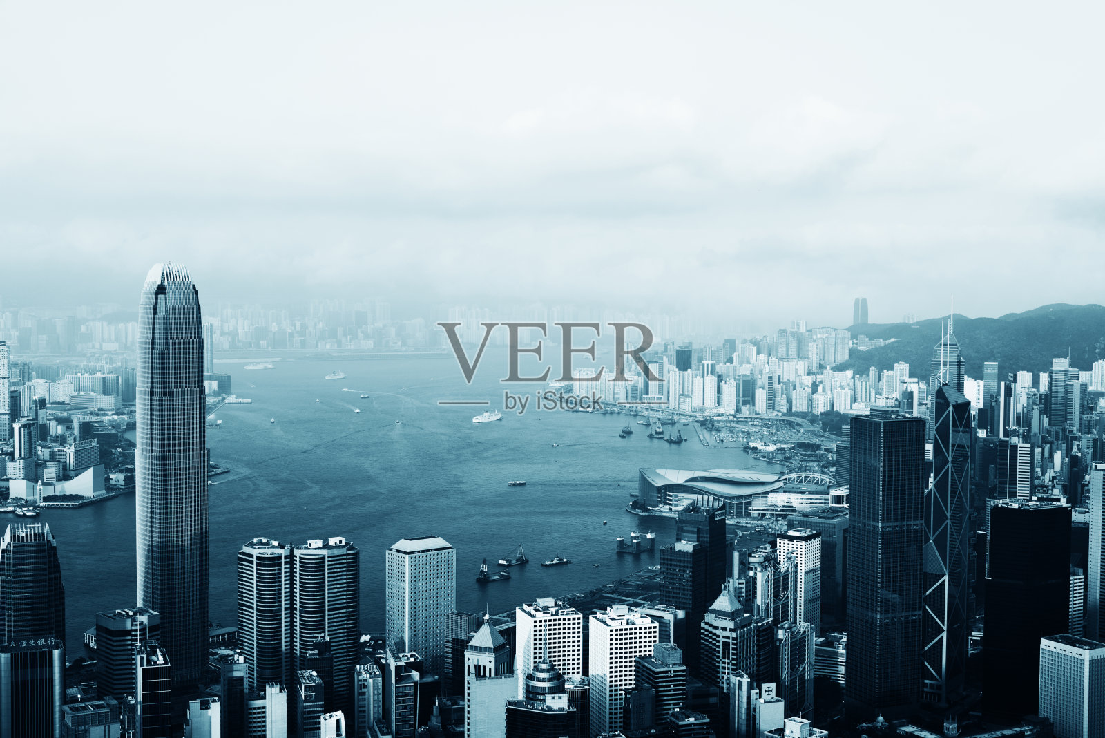 香港的天际线照片摄影图片