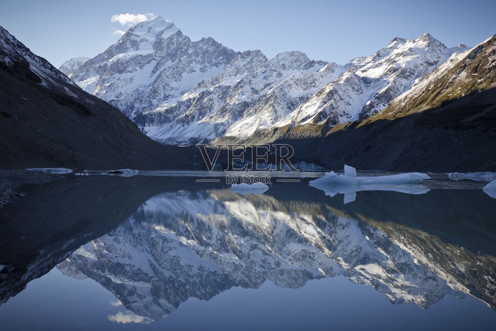 库克山的倒影照片摄影图片