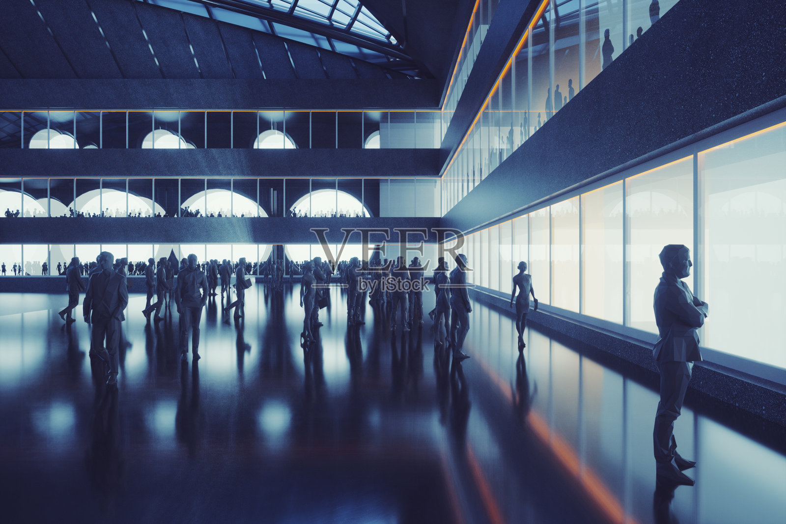 商业人物在办公室，概念照片摄影图片