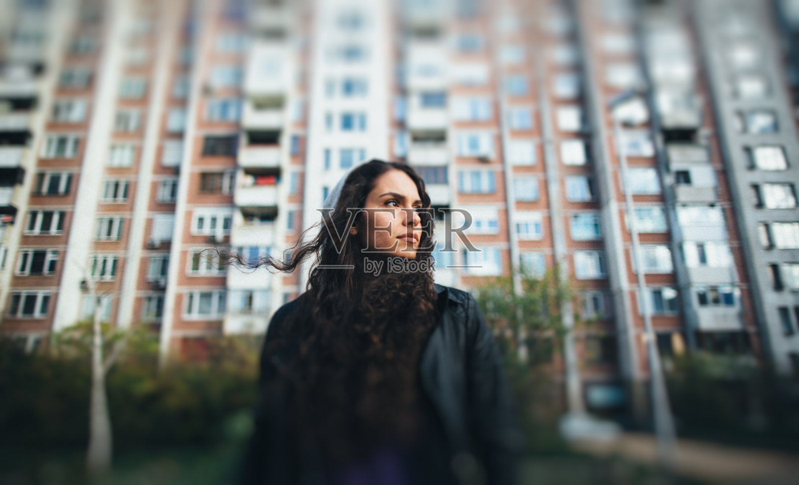 悲伤的少女肖像照片摄影图片