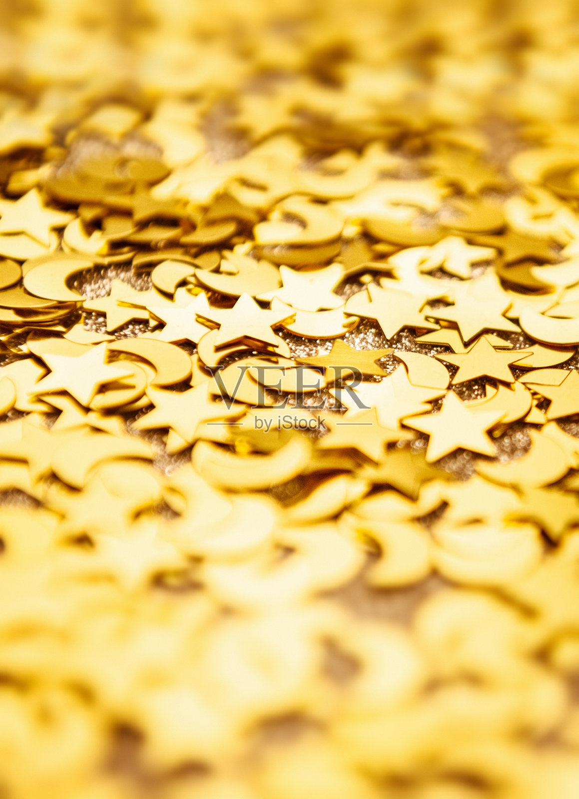 圣诞节的金色彩纸照片摄影图片