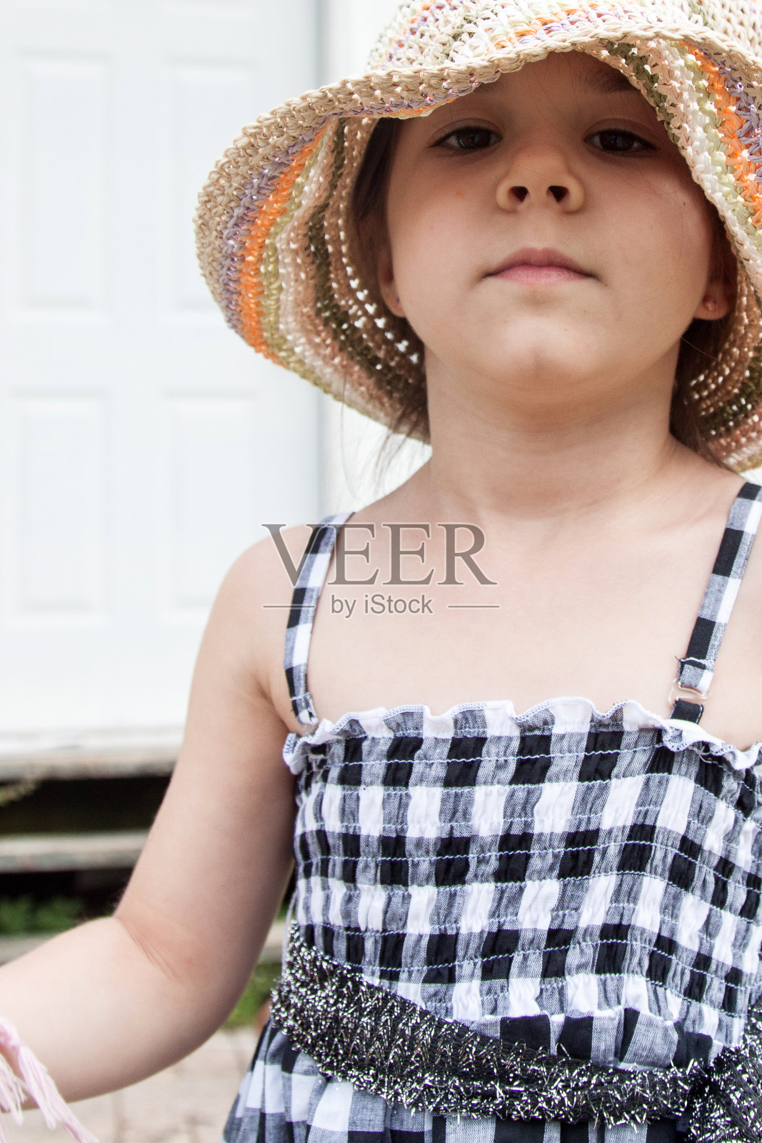 女孩帽匠照片摄影图片