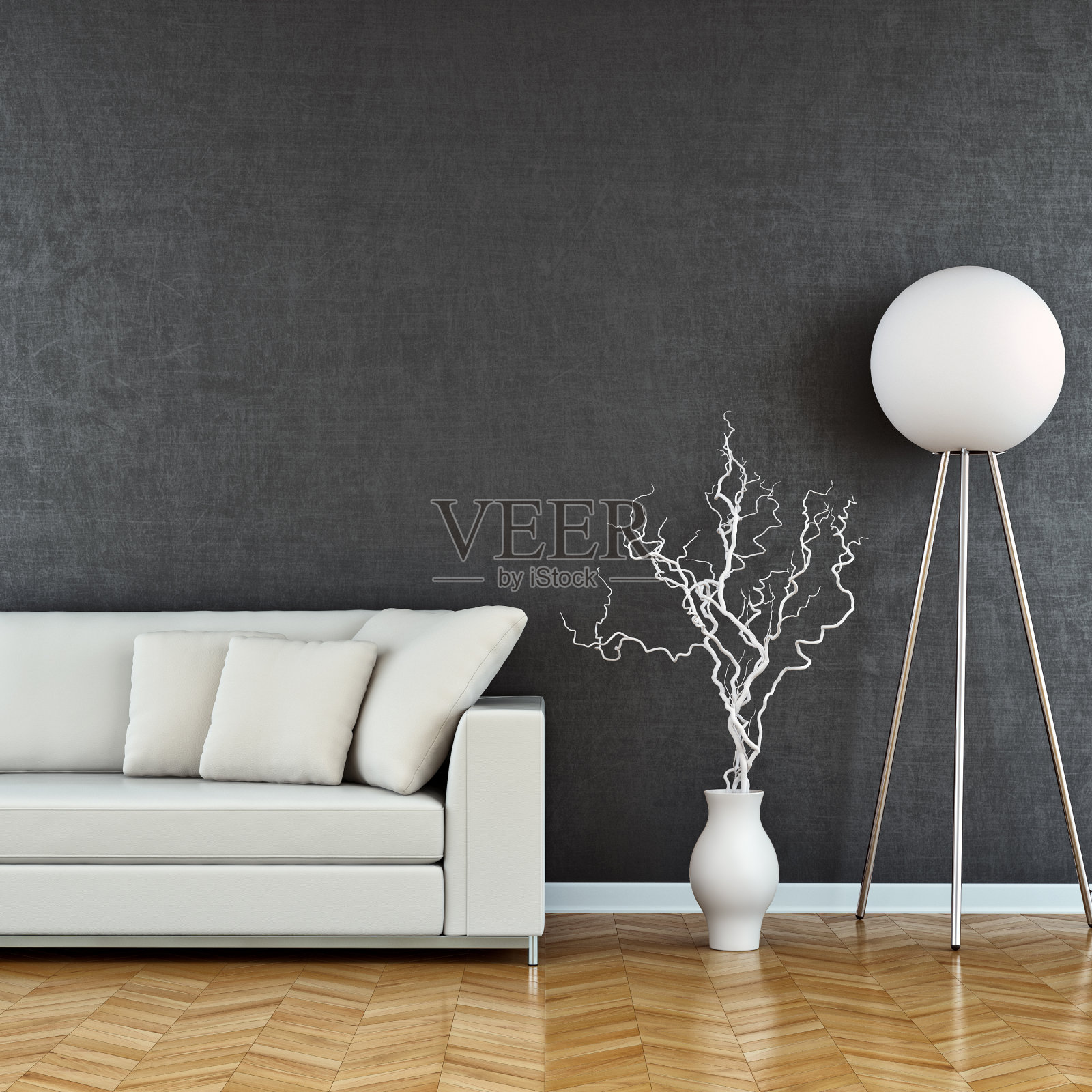 带沙发的现代客厅照片摄影图片