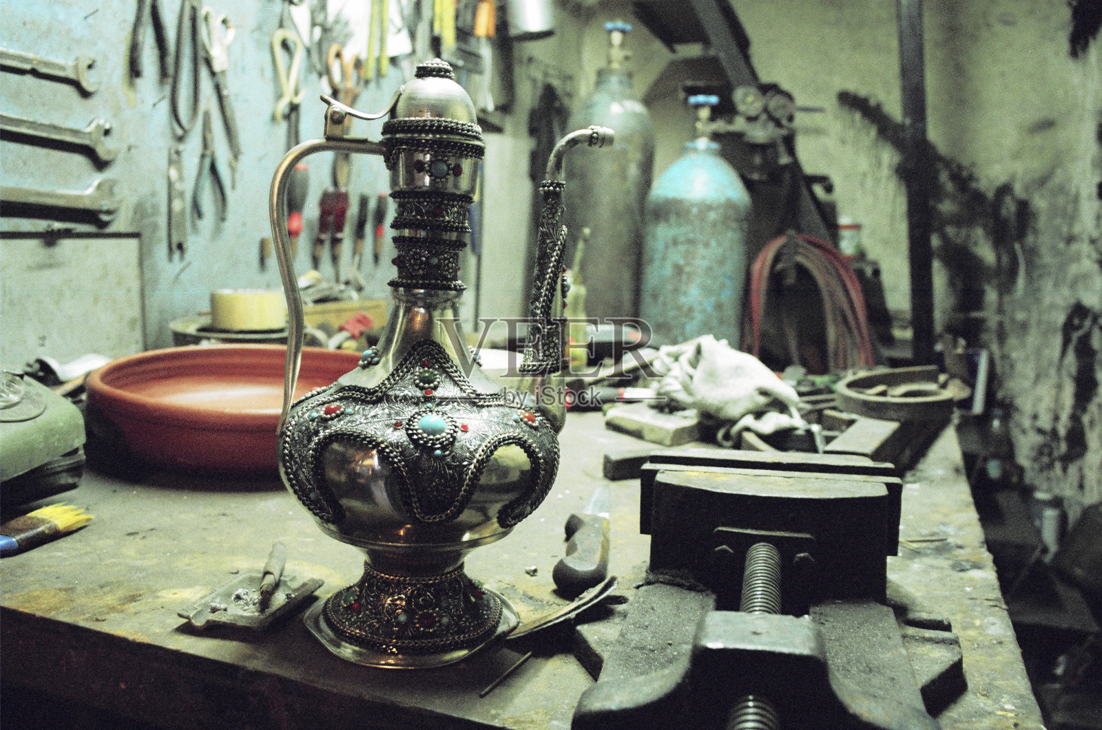 铁厂水罐照片摄影图片