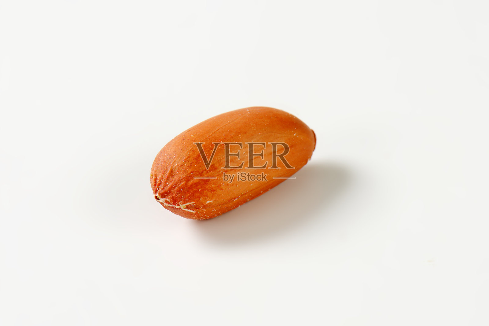 一个剥花生照片摄影图片