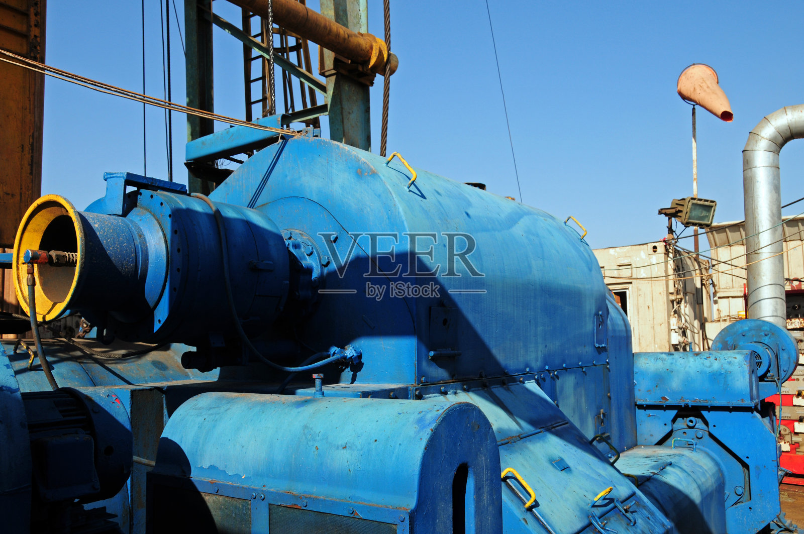 石油和天然气工业-绞车照片摄影图片