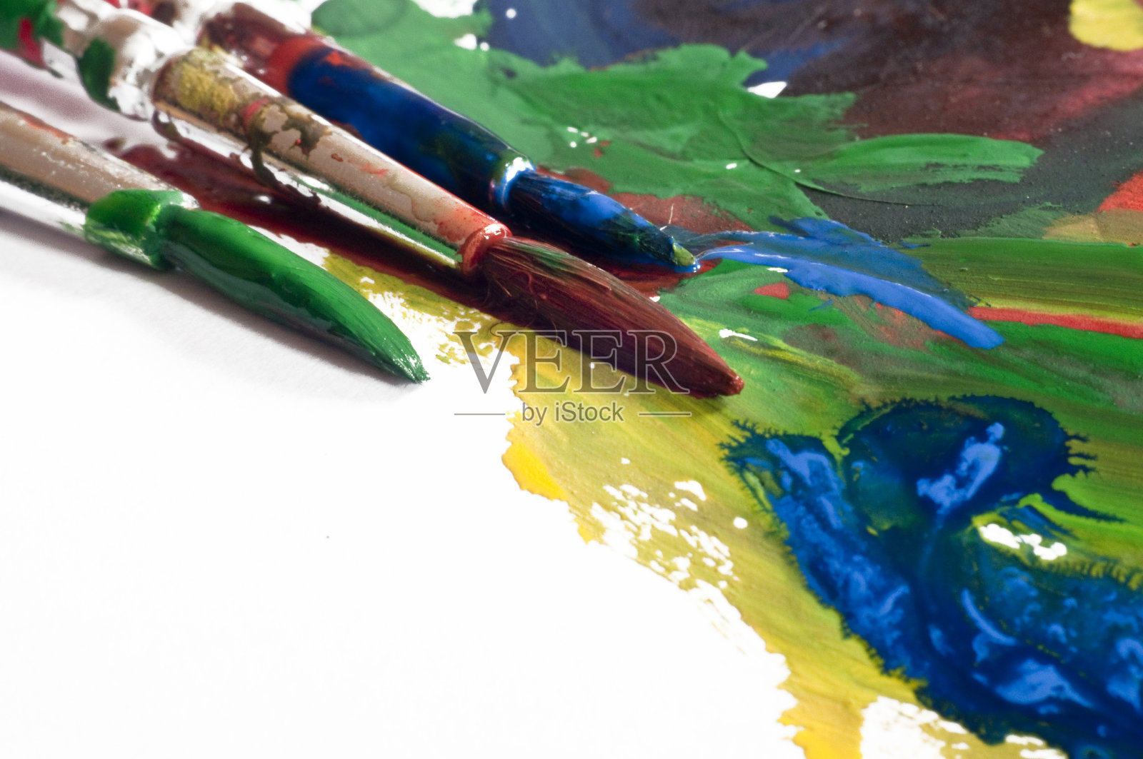 颜料和画笔照片摄影图片