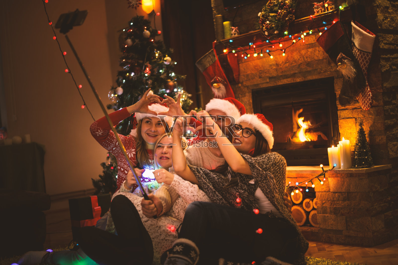 捕捉圣诞的时刻照片摄影图片