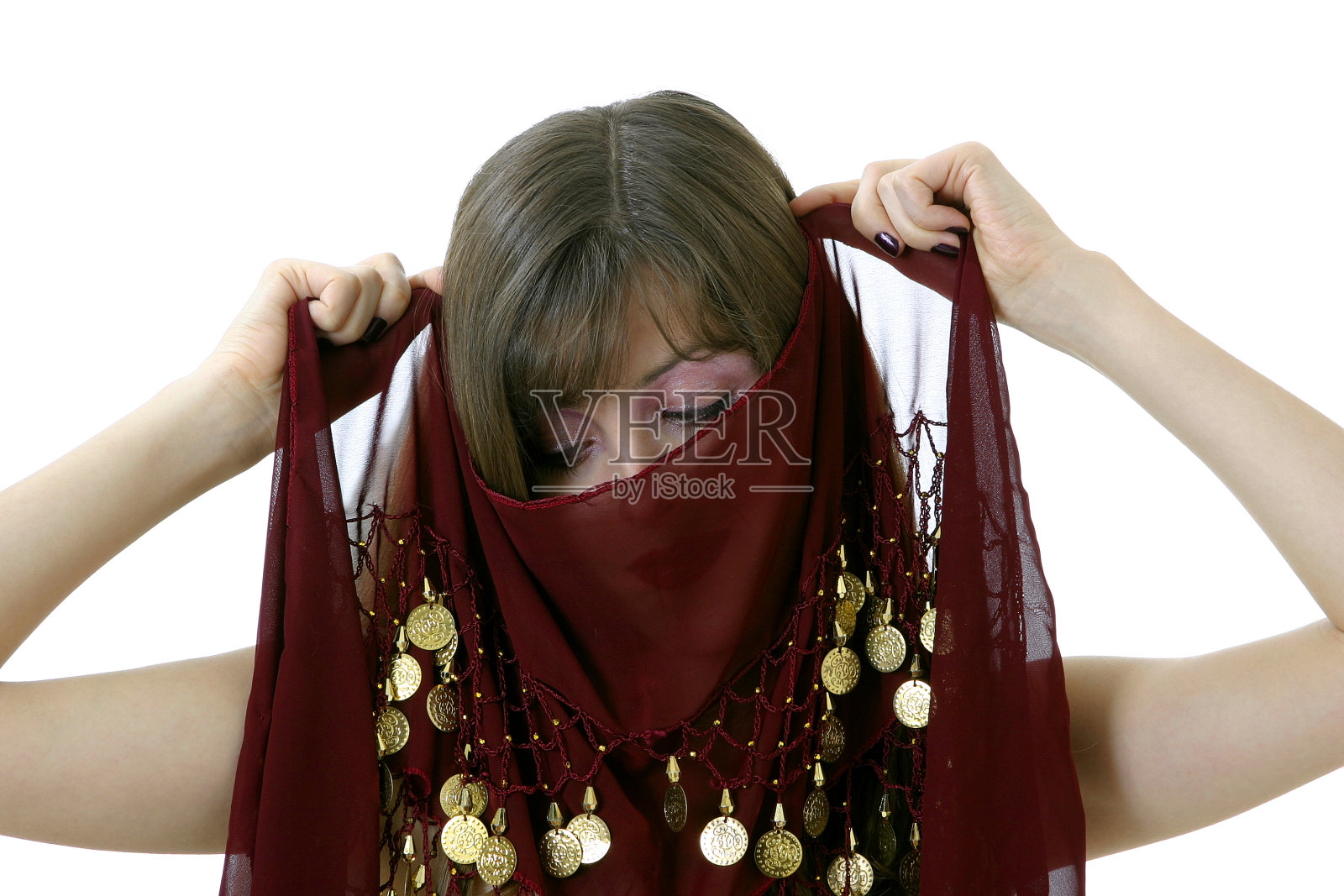 穆斯林女孩照片摄影图片