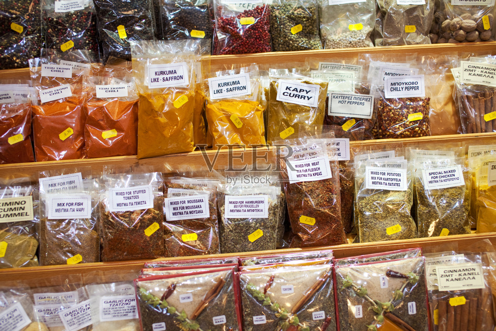 克里特岛香料市场照片摄影图片