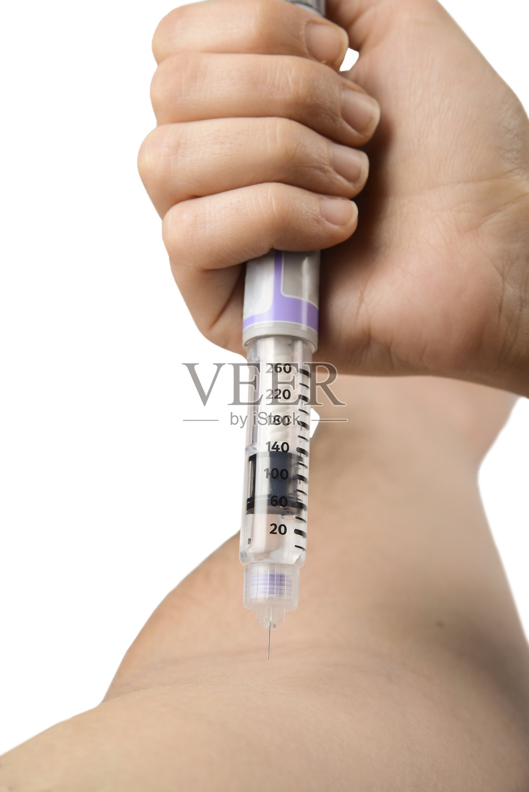 注射胰岛素照片摄影图片