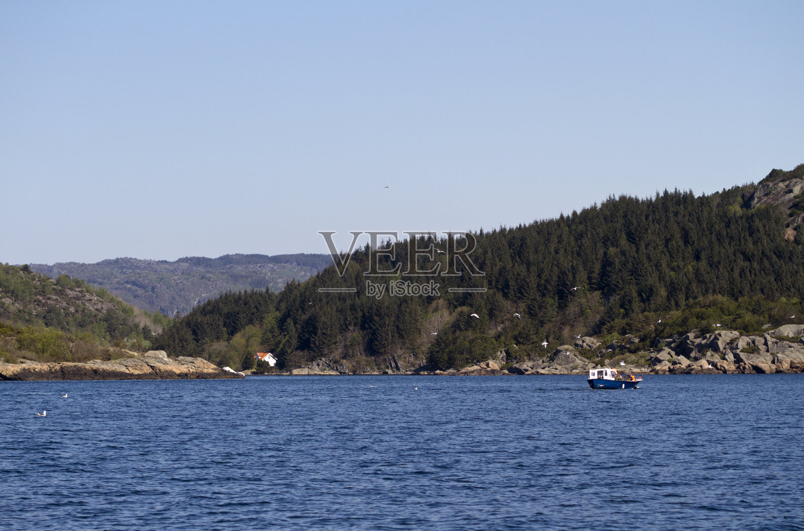 挪威海岸线照片摄影图片