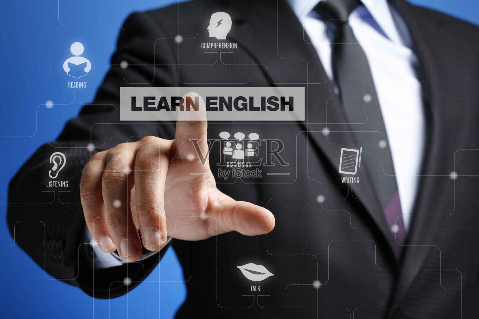 界面触摸屏英语概念学习照片摄影图片