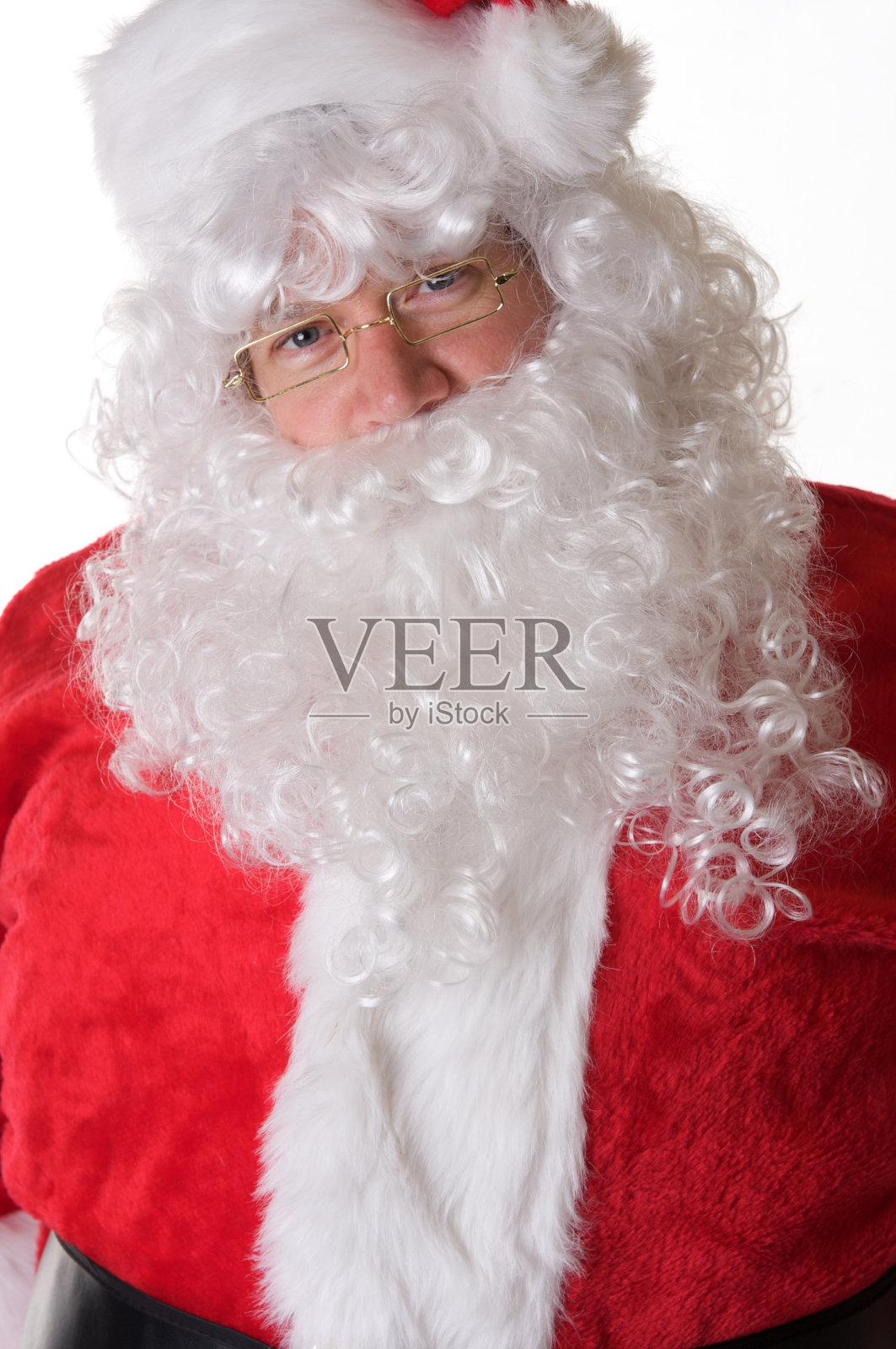 圣诞老人特写照片摄影图片