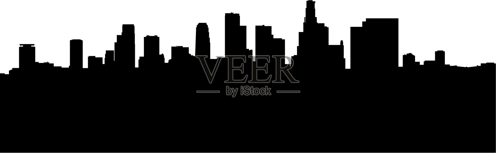 天际线的插画图片素材