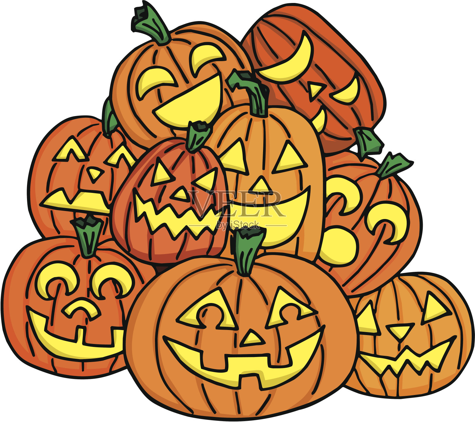 南瓜堆设计元素图片