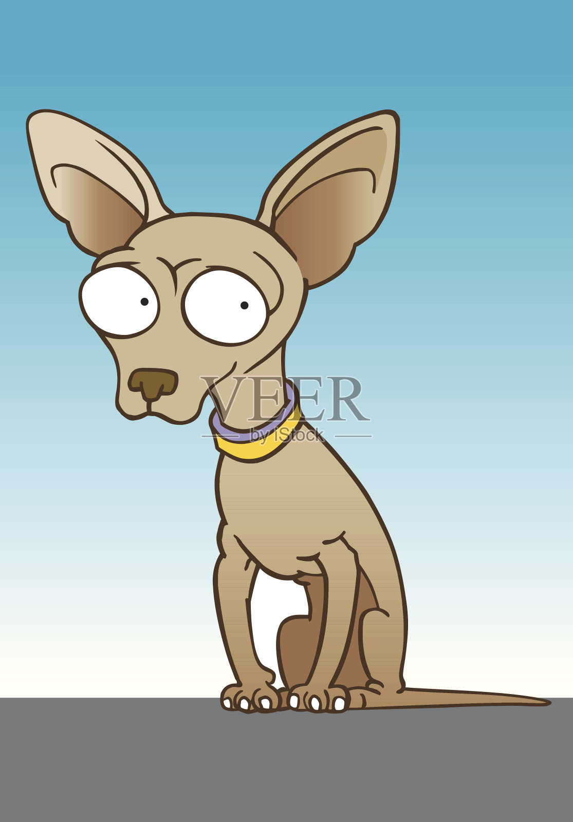 害羞的奇瓦瓦设计元素图片