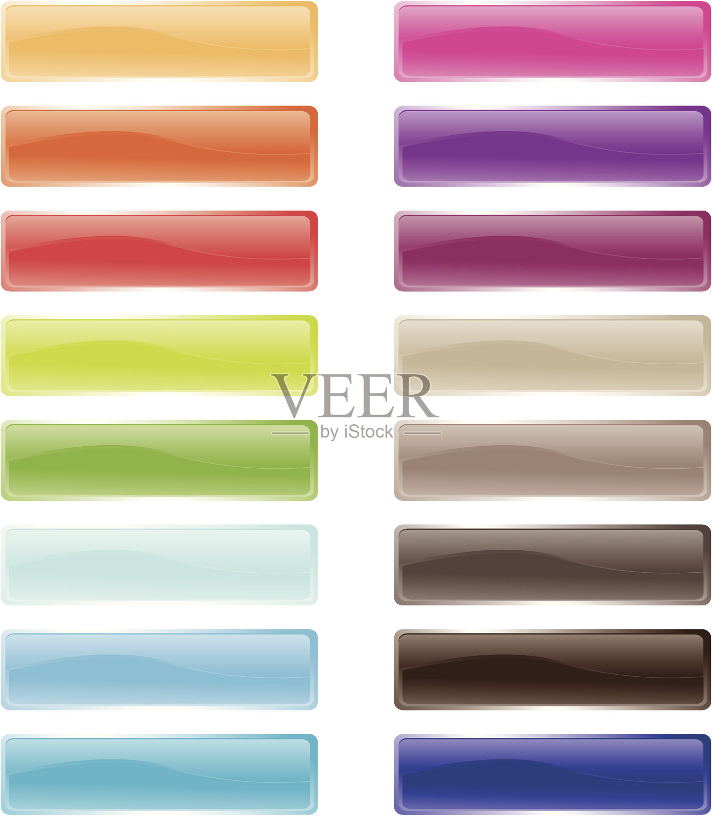 矩形菜单按钮插画图片素材