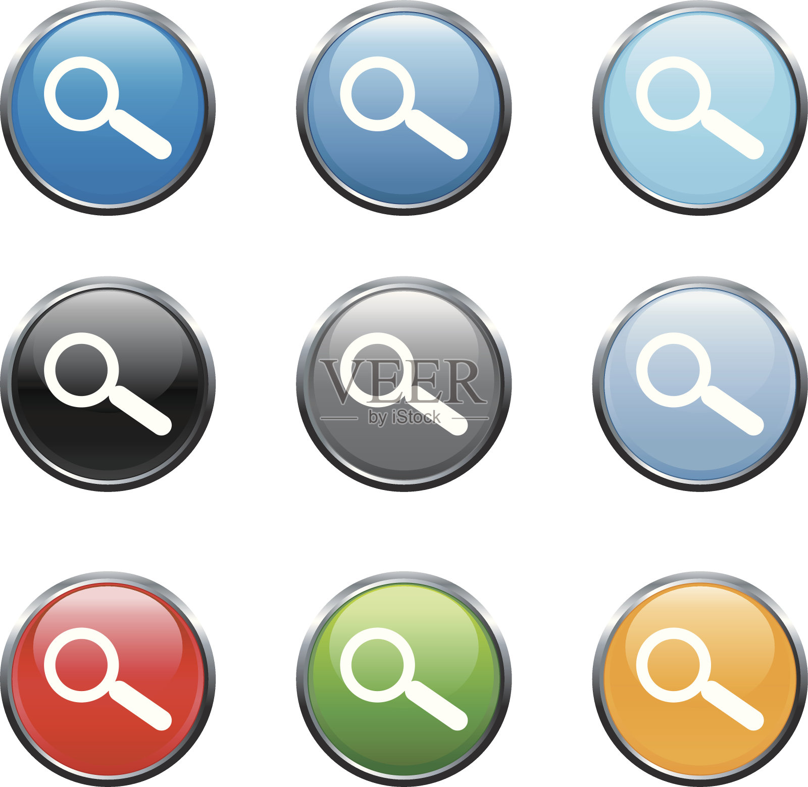 搜索版税免费矢量艺术按钮版税免费矢量设计元素图片