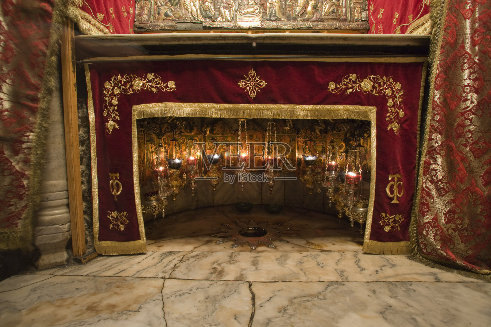 耶稣的诞生地，西岸伯利恒照片摄影图片