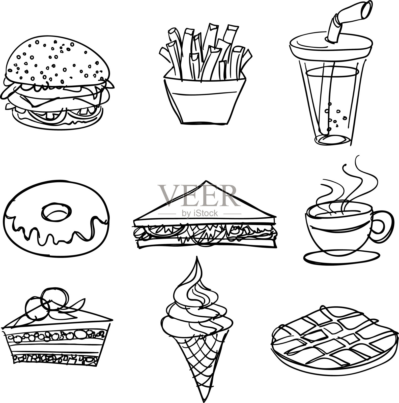 食品和Beverage_01插画图片素材