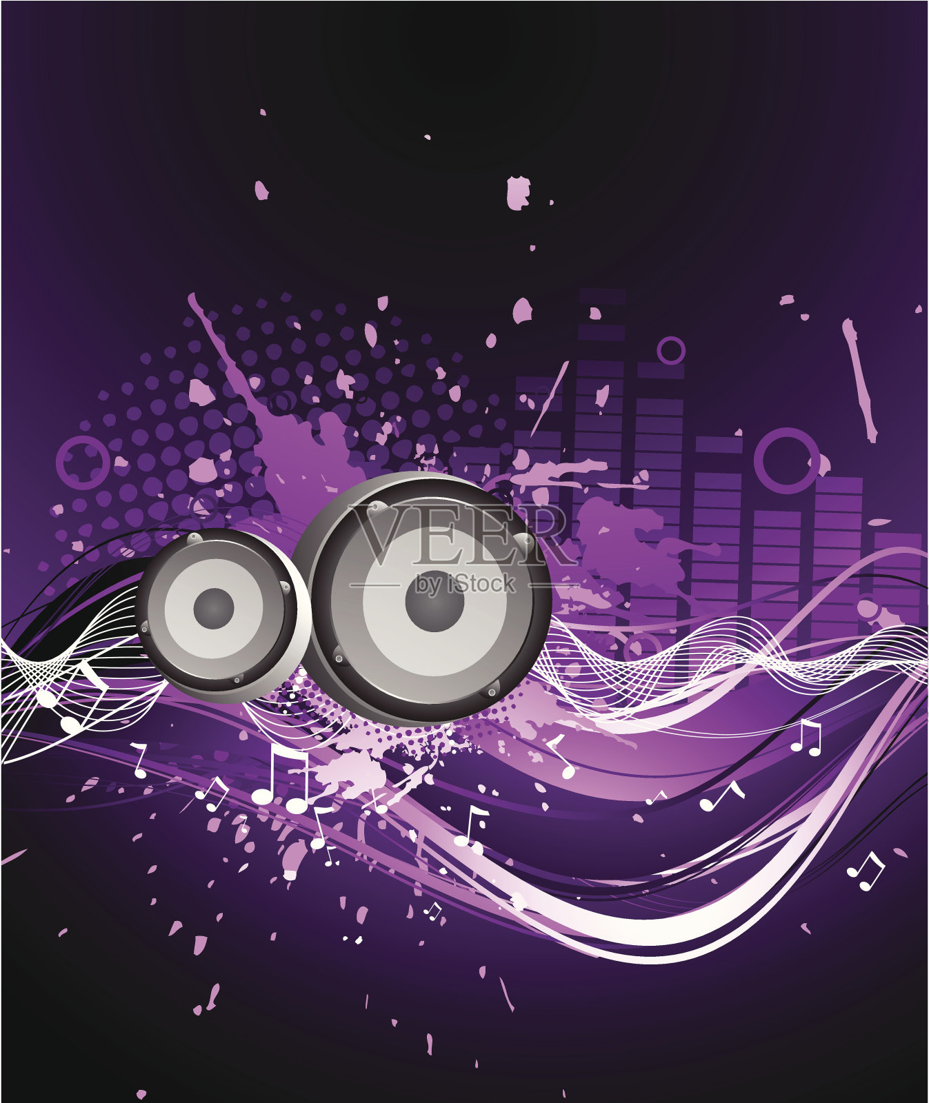 抽象的音乐背景插画图片素材