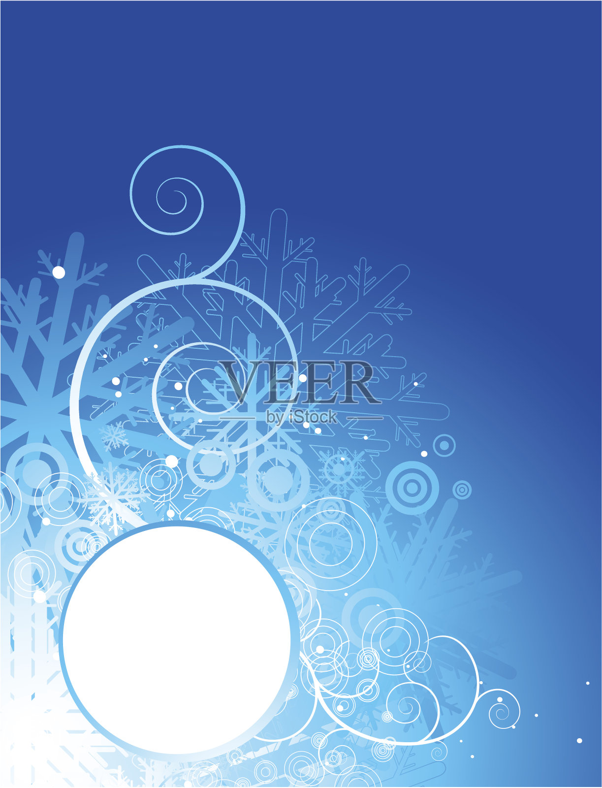 蓝色圣诞垂直背景插画图片素材