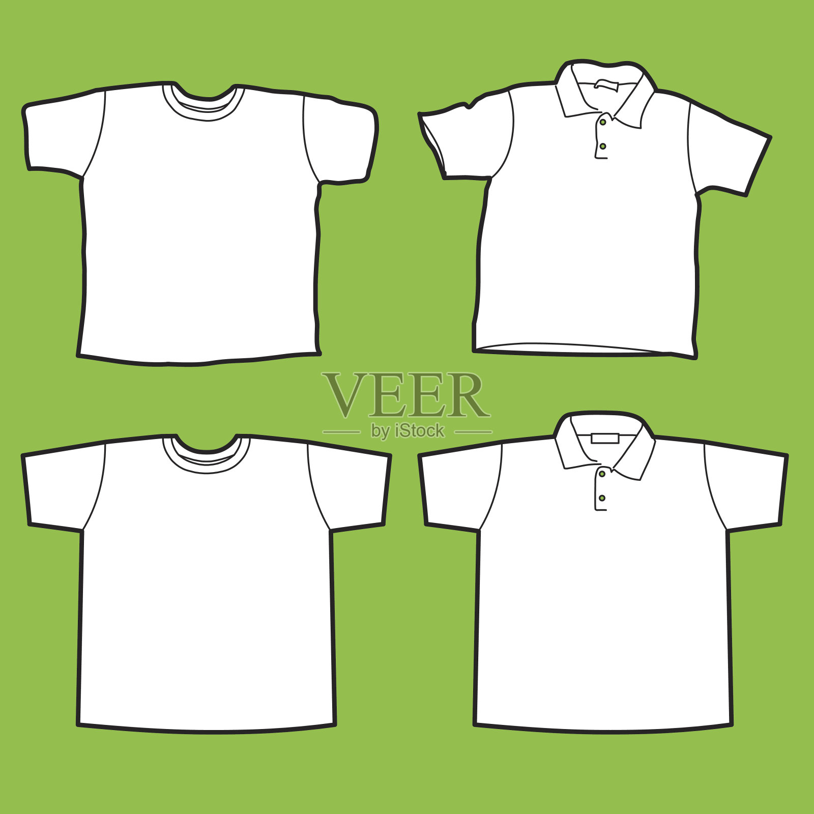 t恤模板插画图片素材