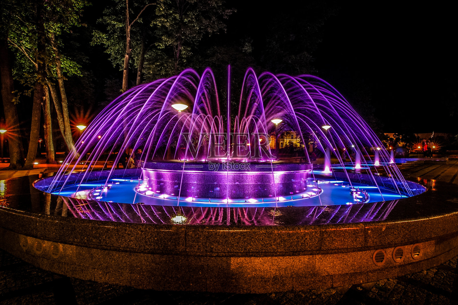 喷泉HDR照片摄影图片