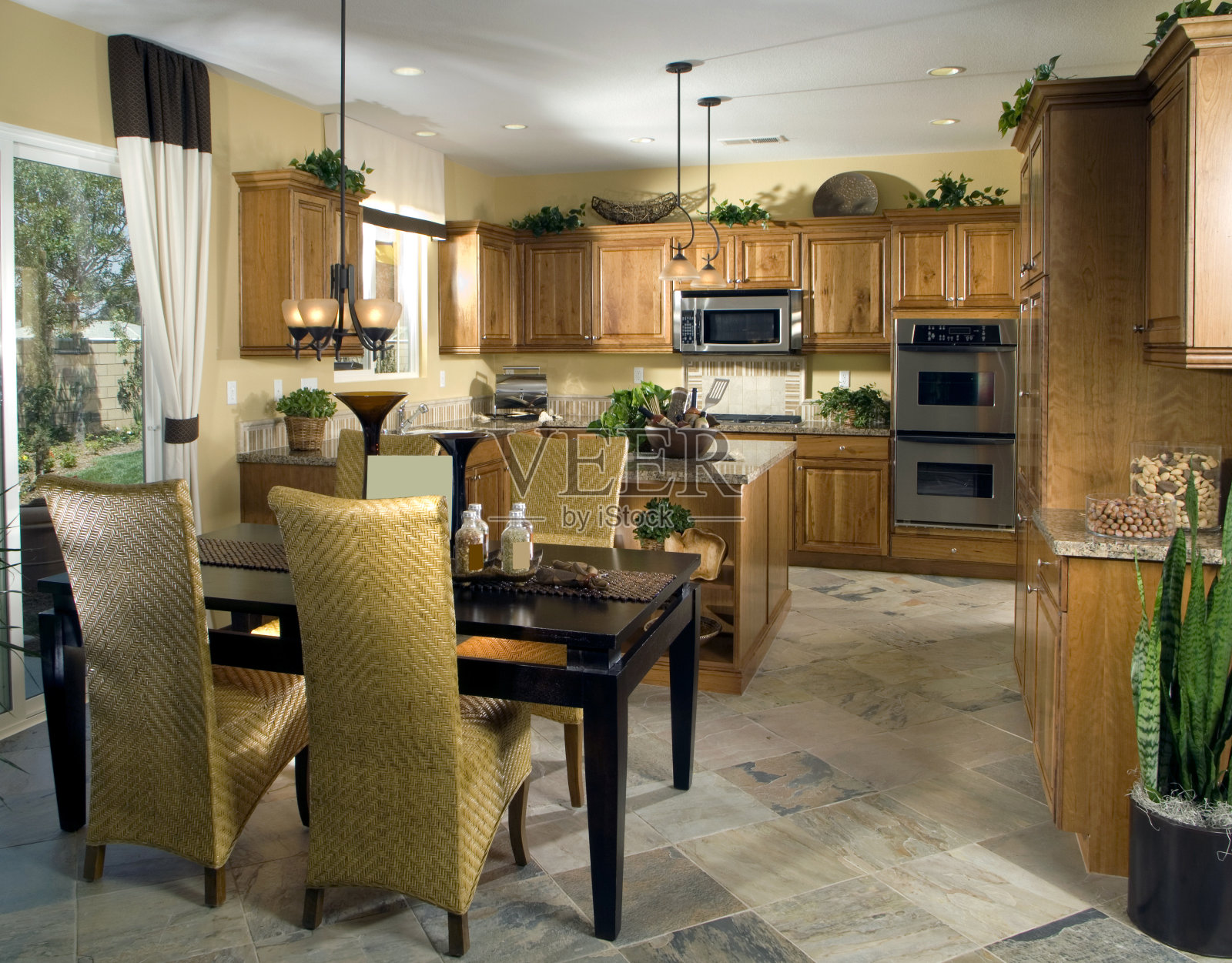 餐厅室内设计照片摄影图片