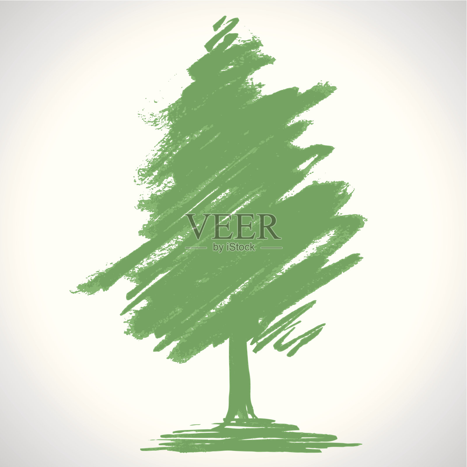 手绘风格[树]设计元素图片