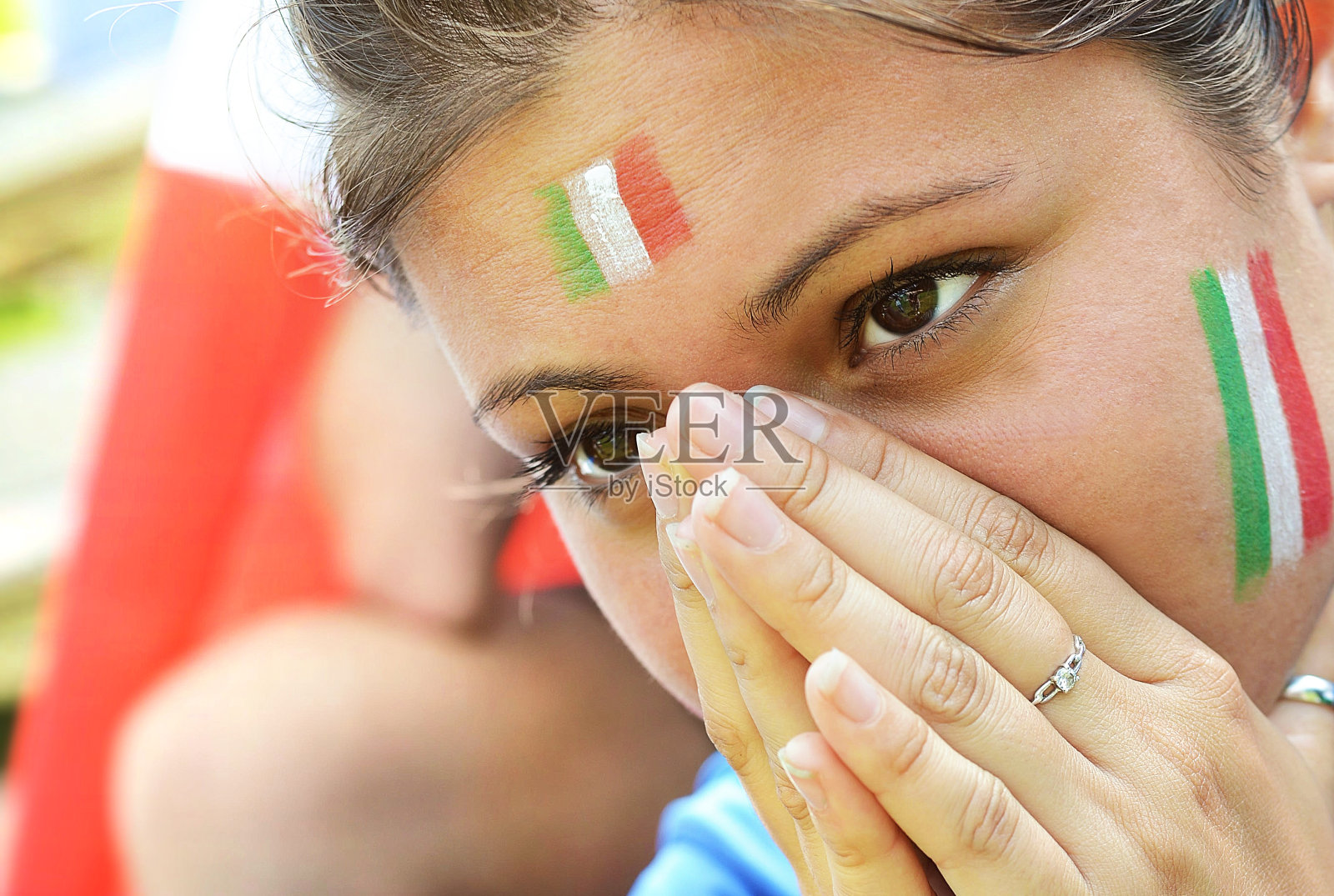 担心意大利球迷照片摄影图片