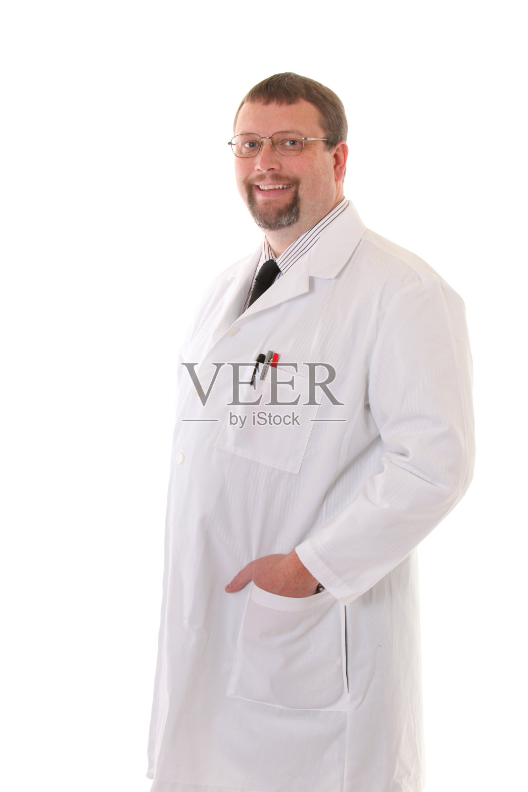 穿着实验服的医生或科学家照片摄影图片