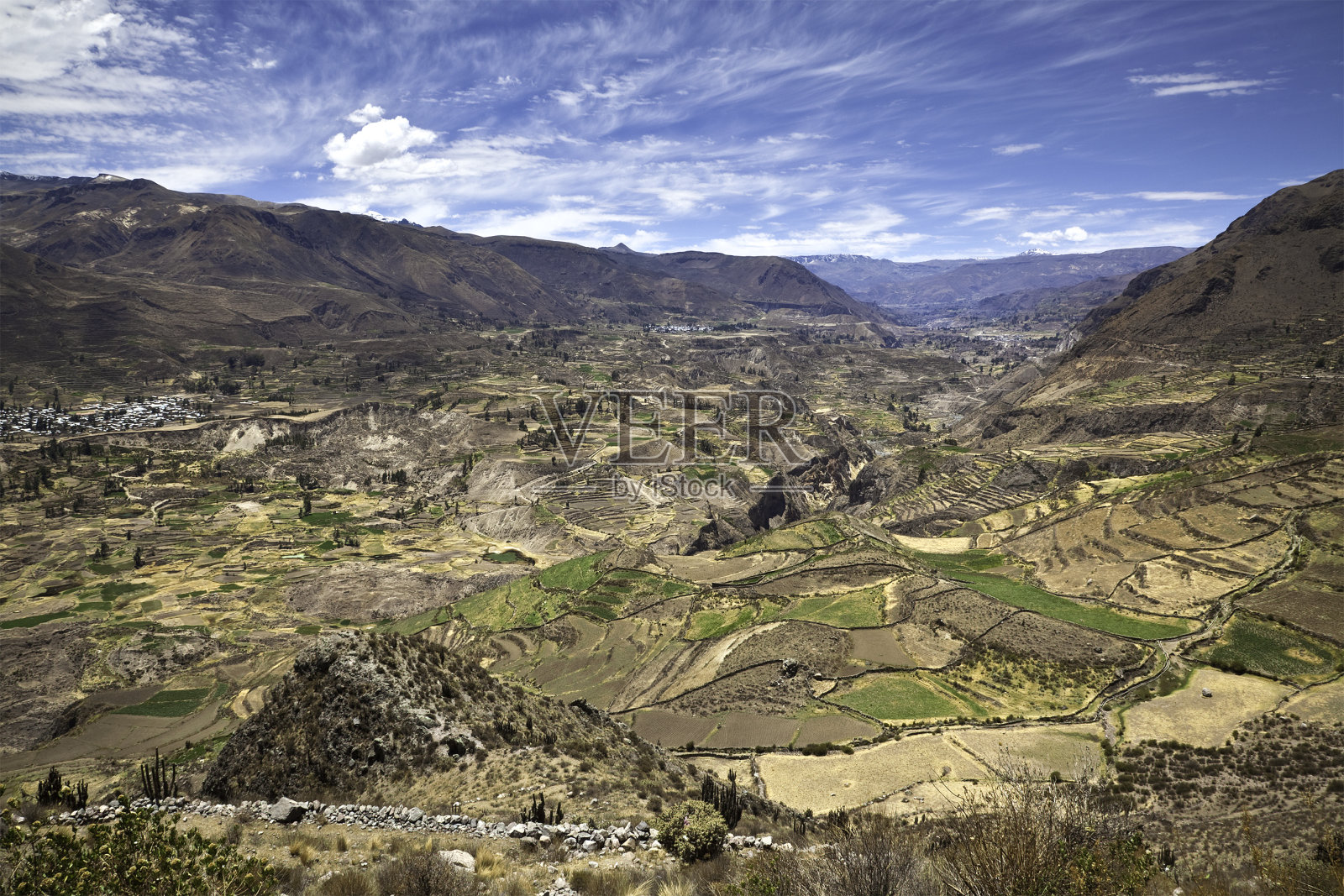 科尔卡峡谷，阿雷基帕，秘鲁照片摄影图片