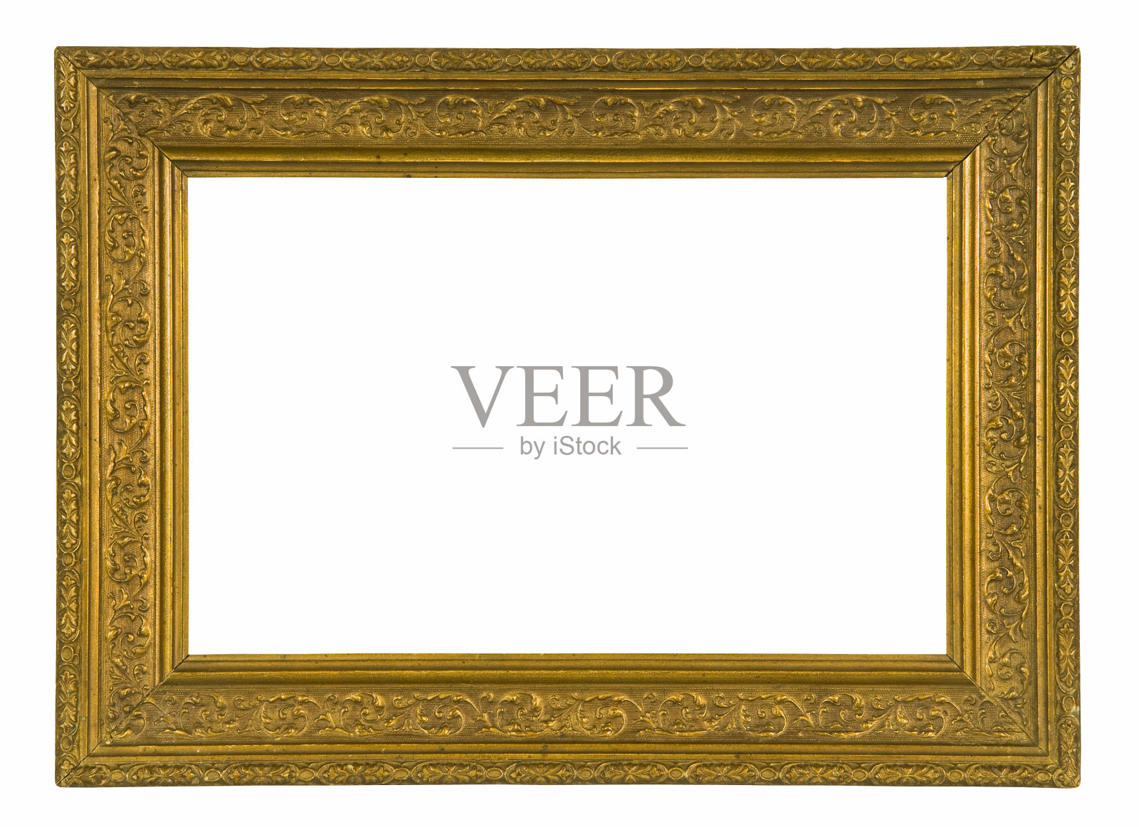 复古复古老金框架照片摄影图片