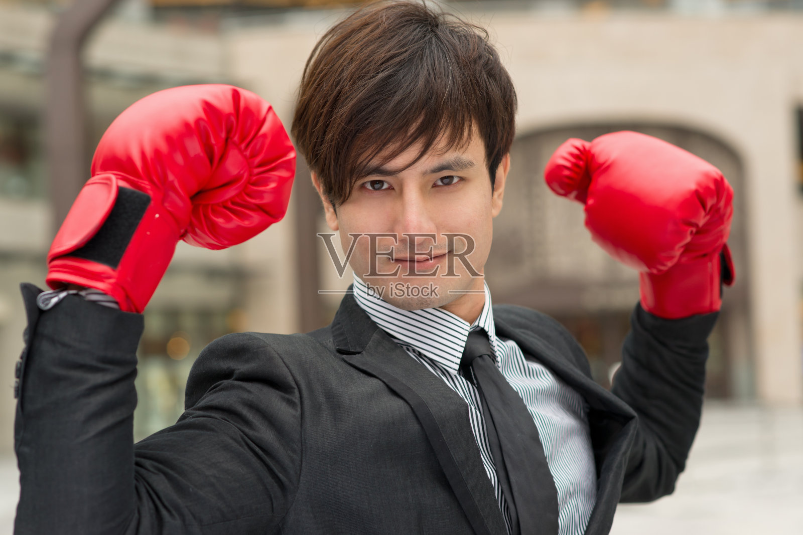 战斗的商人照片摄影图片