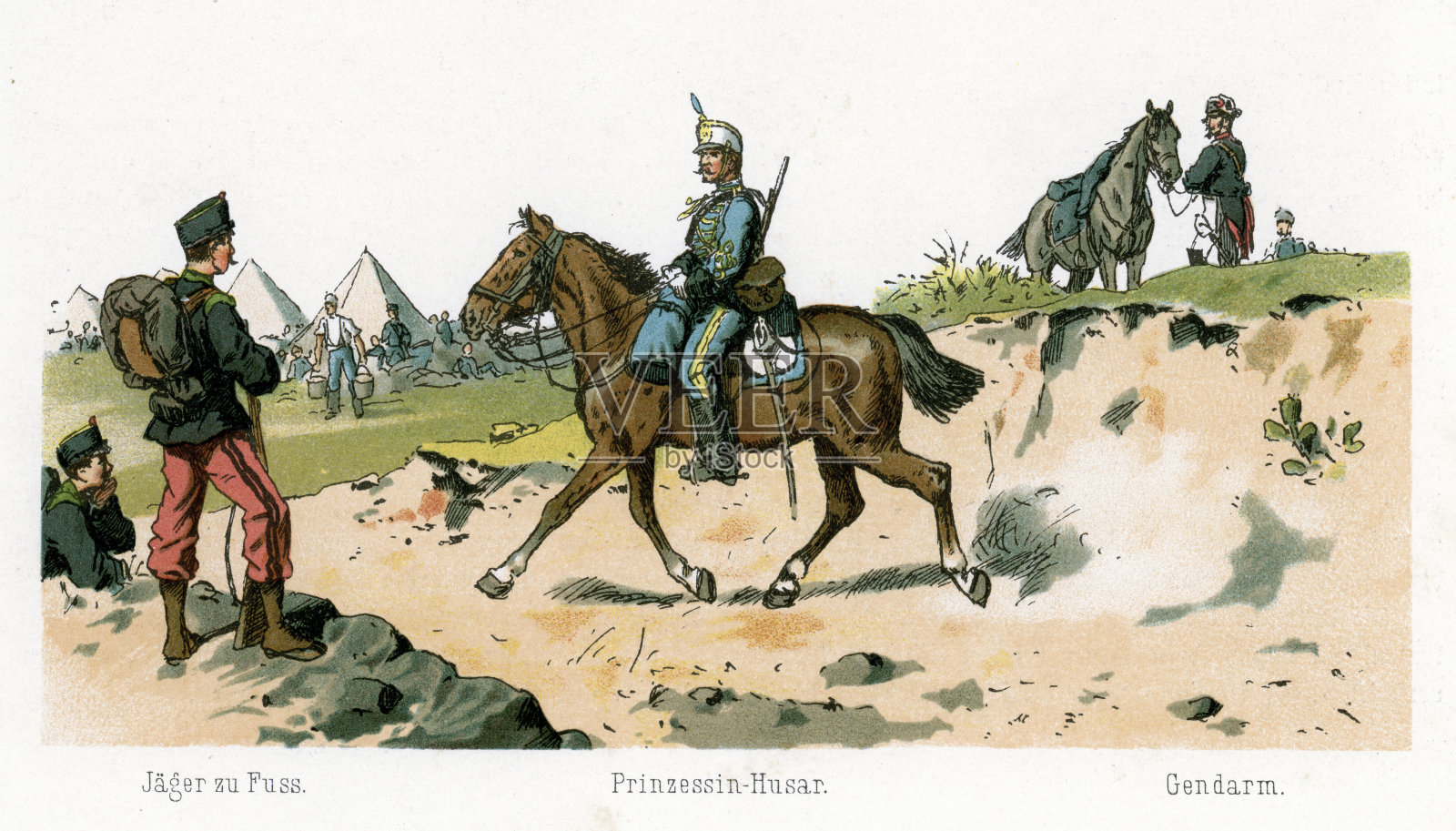 西班牙军事插画图片素材