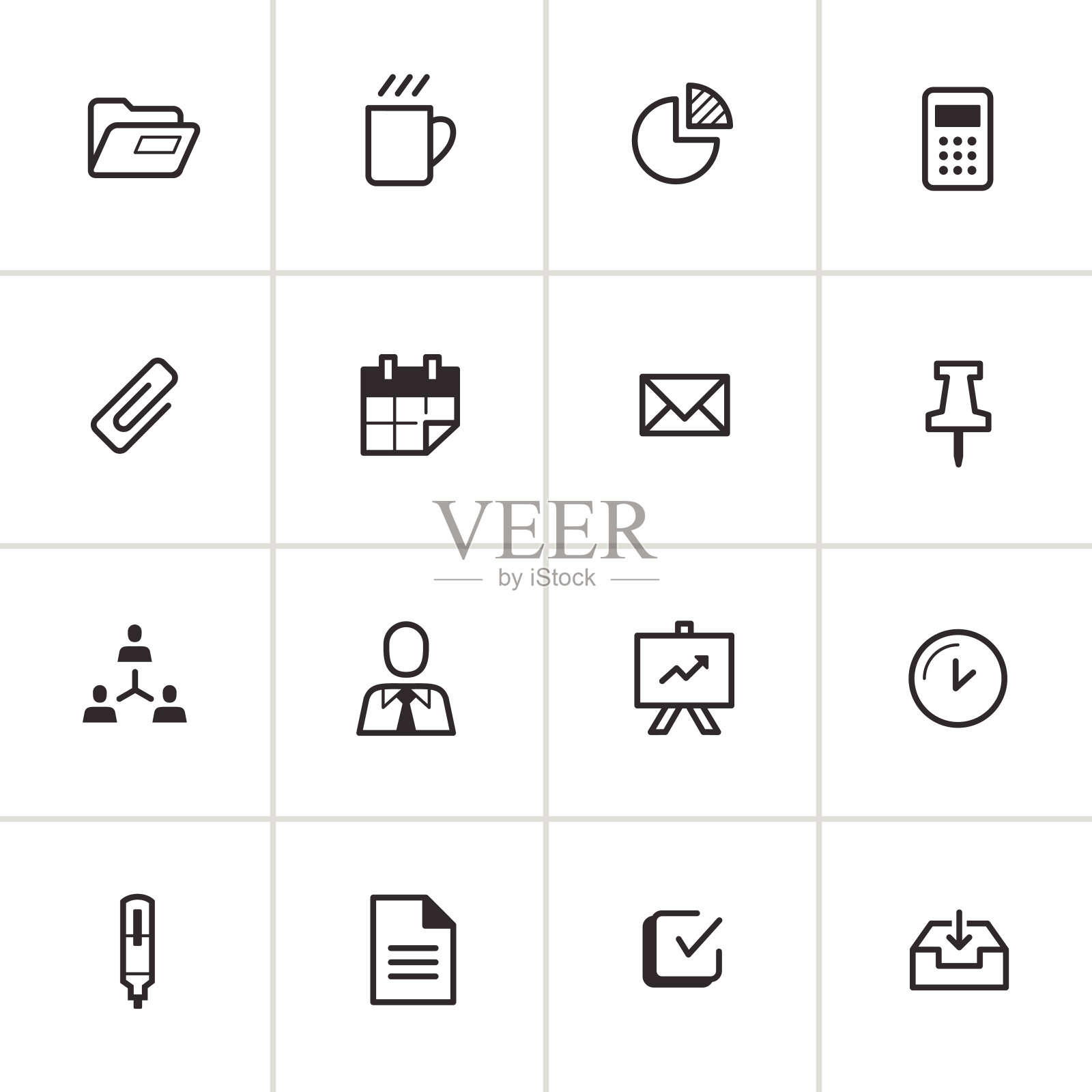 日常商业图标-油墨系列图标素材