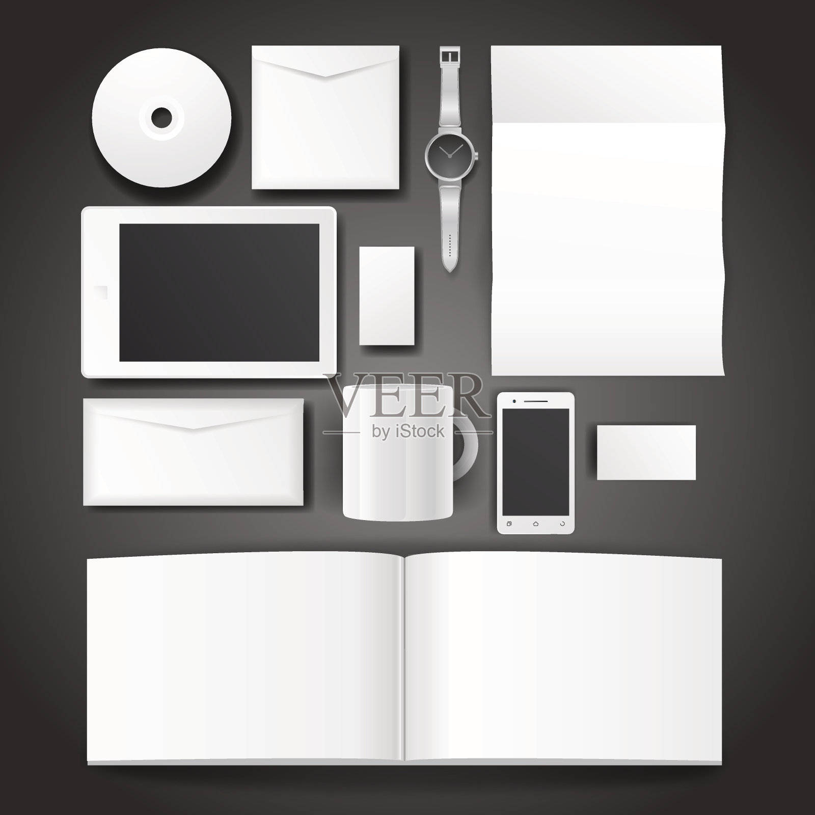 企业形象的模板插画图片素材